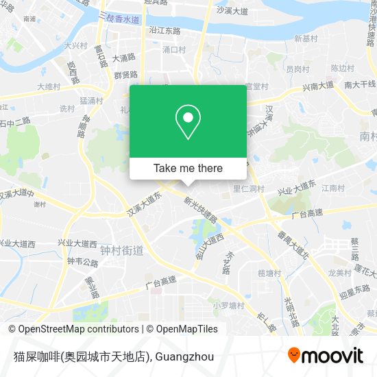 猫屎咖啡(奥园城市天地店) map
