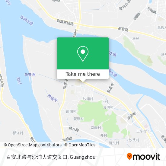 百安北路与沙浦大道交叉口 map