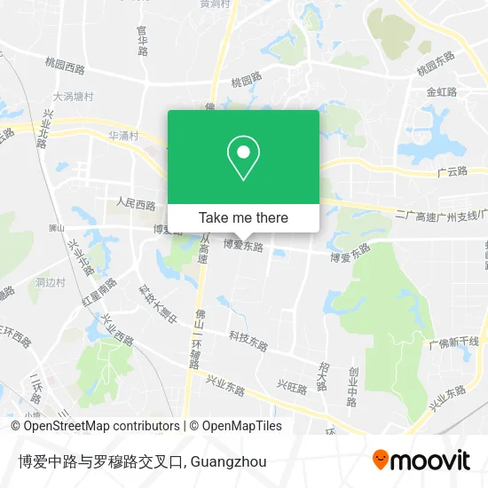 博爱中路与罗穆路交叉口 map