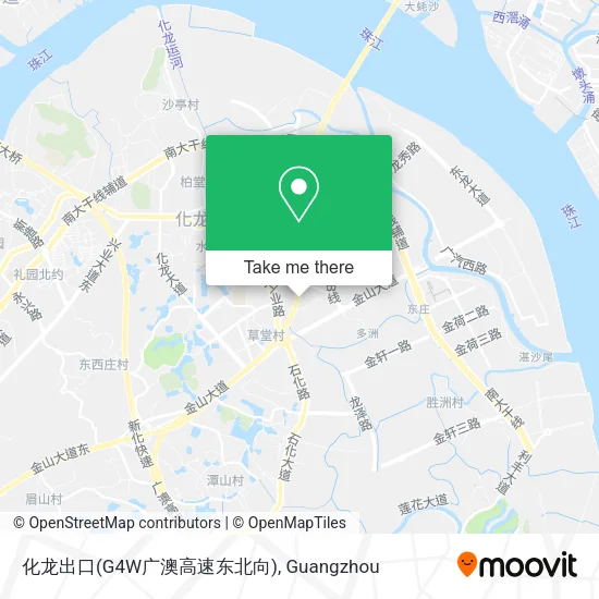 化龙出口(G4W广澳高速东北向) map