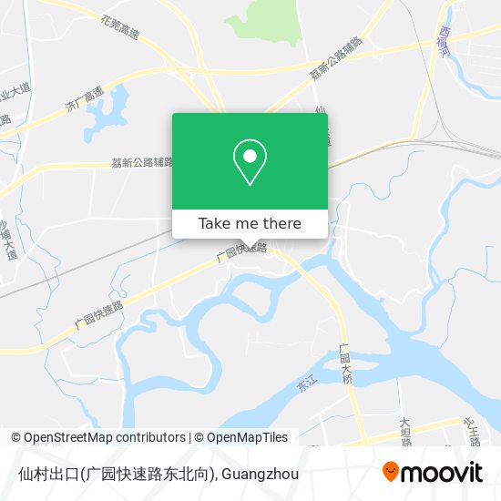 仙村出口(广园快速路东北向) map