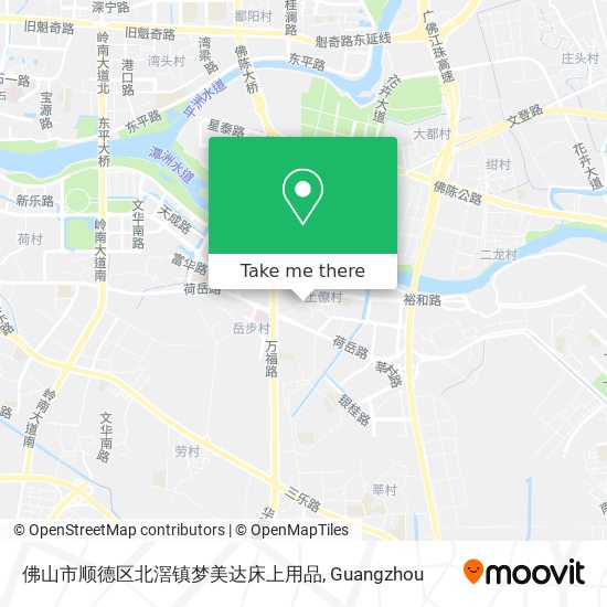 佛山市顺德区北滘镇梦美达床上用品 map