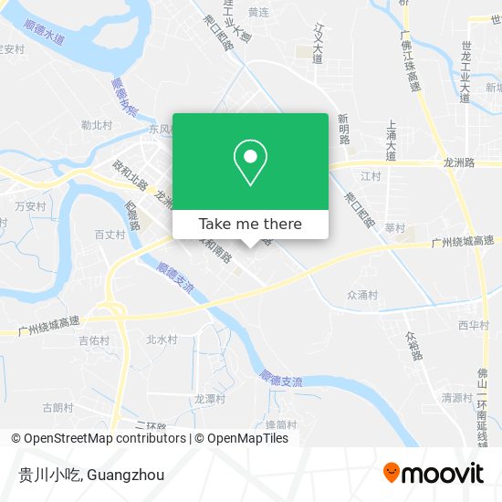 贵川小吃 map