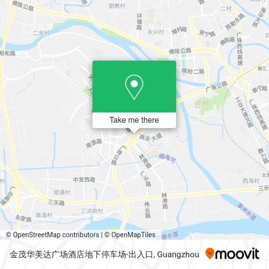 金茂华美达广场酒店地下停车场-出入口 map