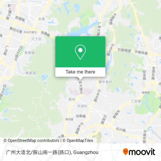 广州大道北/握山南一路(路口) map
