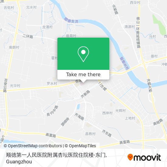 顺德第一人民医院附属杏坛医院住院楼-东门 map