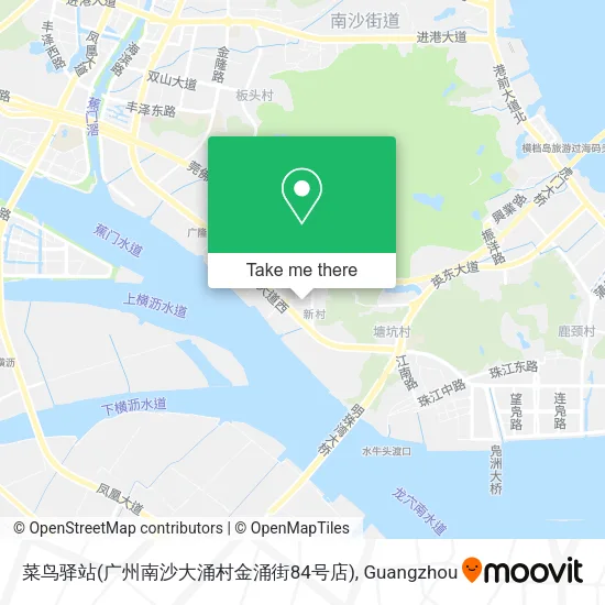 菜鸟驿站(广州南沙大涌村金涌街84号店) map