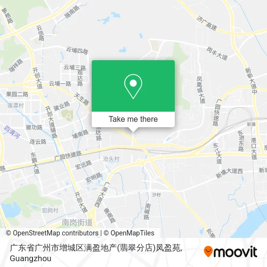 广东省广州市增城区满盈地产(翡翠分店)凤盈苑 map