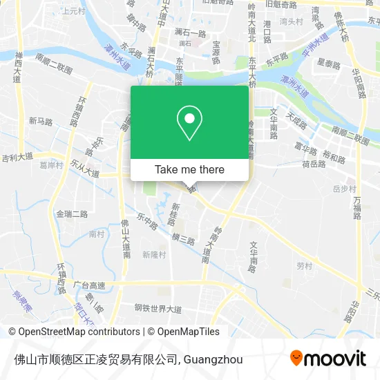 佛山市顺德区正凌贸易有限公司 map