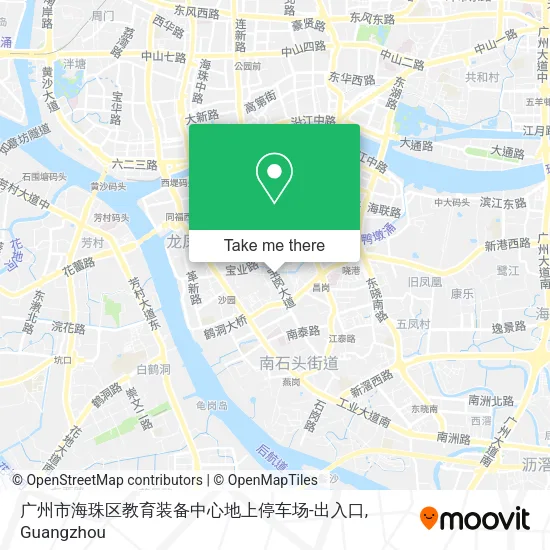 广州市海珠区教育装备中心地上停车场-出入口 map