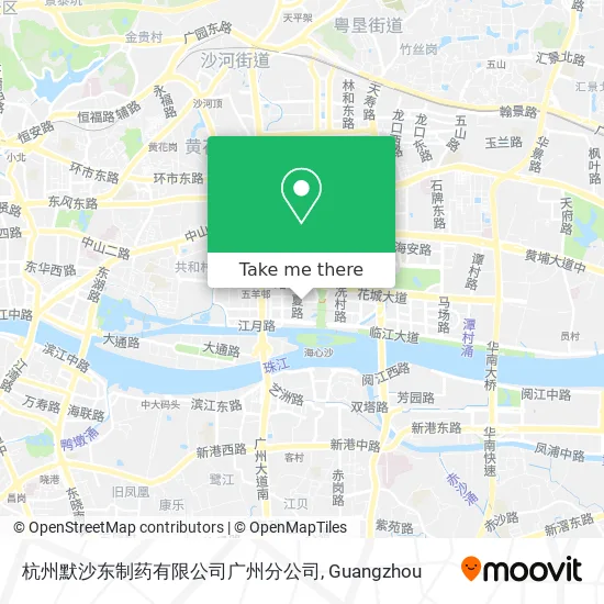 杭州默沙东制药有限公司广州分公司 map