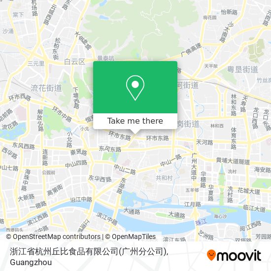 浙江省杭州丘比食品有限公司(广州分公司) map