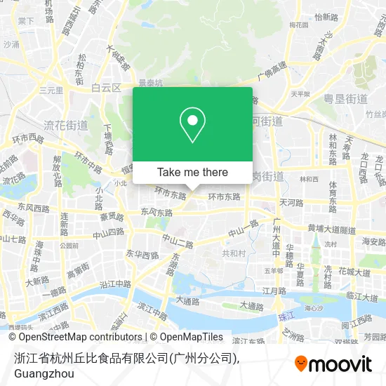 浙江省杭州丘比食品有限公司(广州分公司) map