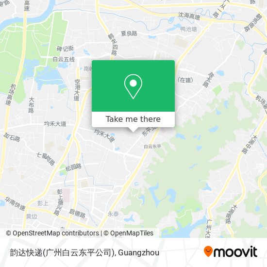 韵达快递(广州白云东平公司) map