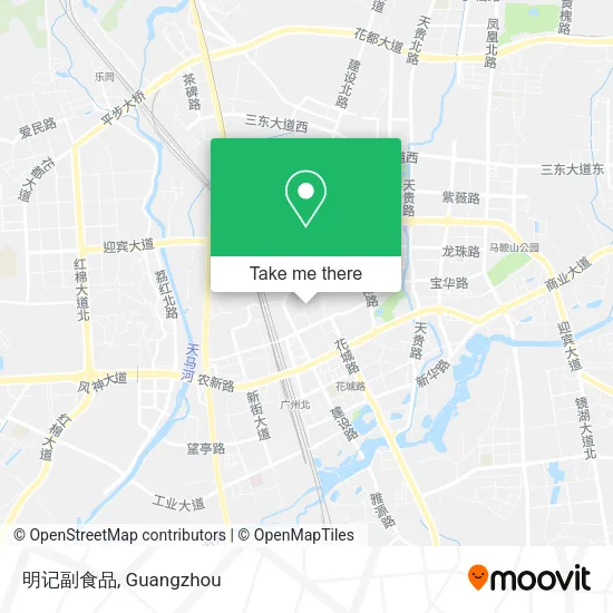 明记副食品 map