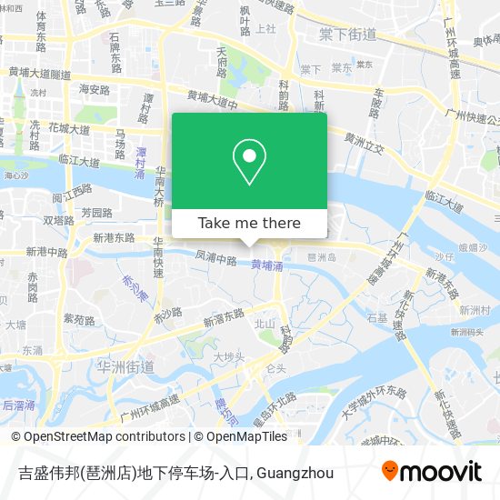 吉盛伟邦(琶洲店)地下停车场-入口 map