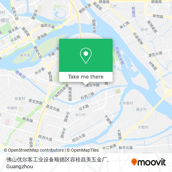 佛山优尔客工业设备顺德区容桂昌美五金厂 map