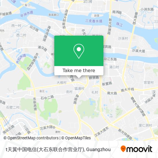 t天翼中国电信(大石东联合作营业厅) map