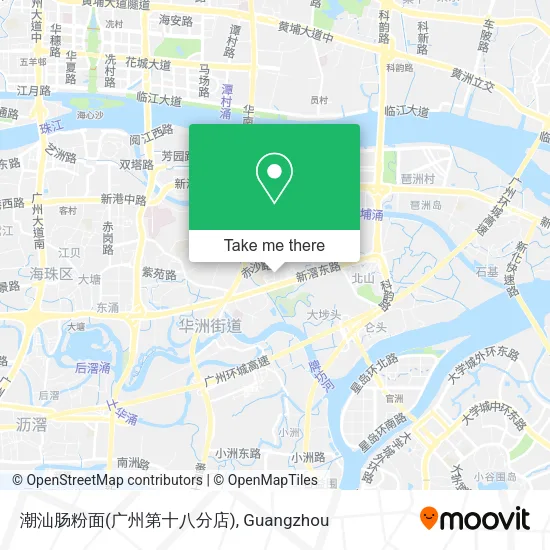 潮汕肠粉面(广州第十八分店) map