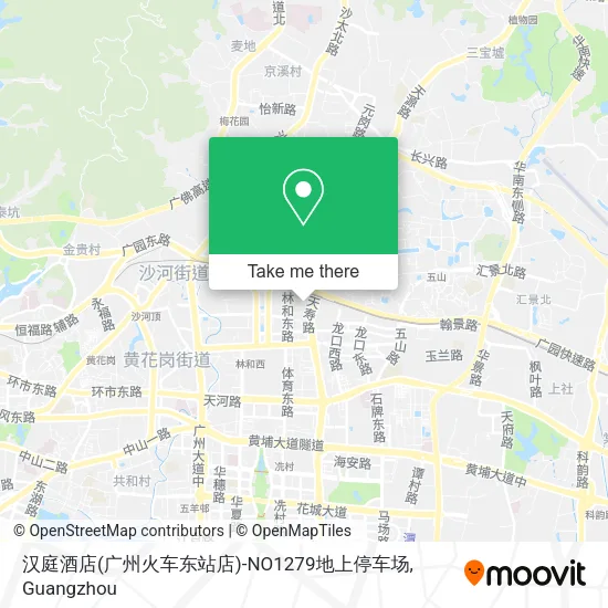 汉庭酒店(广州火车东站店)-NO1279地上停车场 map