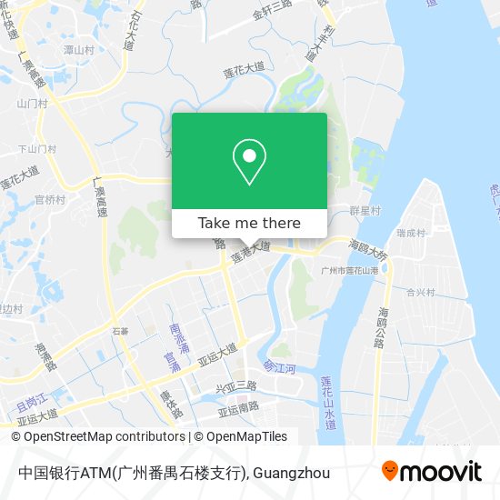 中国银行ATM(广州番禺石楼支行) map