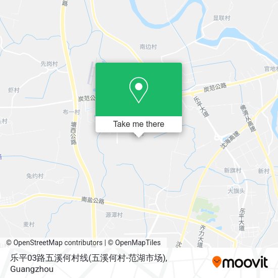 乐平03路五溪何村线(五溪何村-范湖市场) map