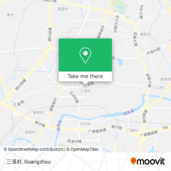 三溪村 map