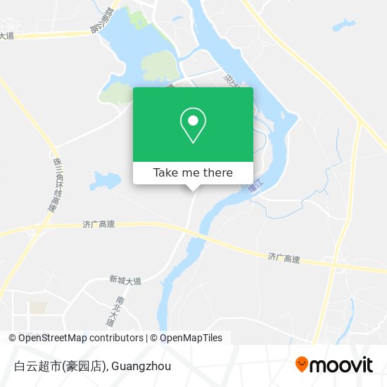 白云超市(豪园店) map