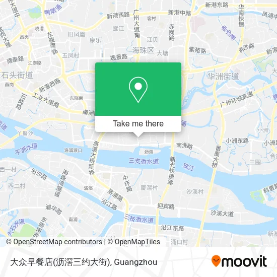 大众早餐店(沥滘三约大街) map