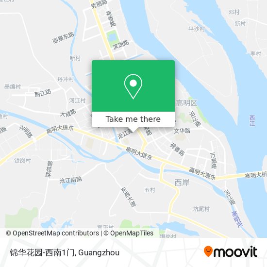 锦华花园-西南1门 map