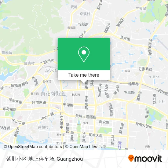 紫荆小区-地上停车场 map