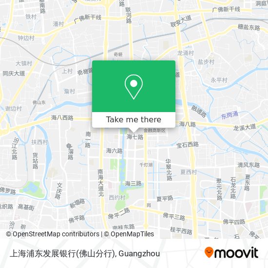 上海浦东发展银行(佛山分行) map