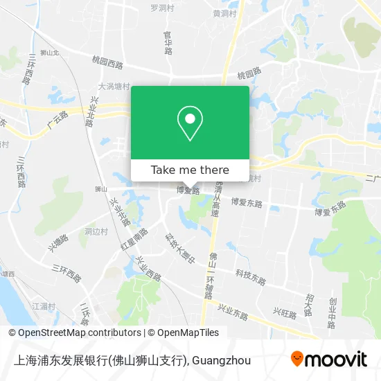 上海浦东发展银行(佛山狮山支行) map