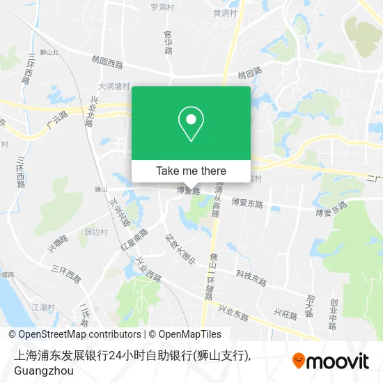 上海浦东发展银行24小时自助银行(狮山支行) map