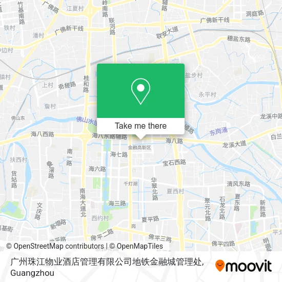 广州珠江物业酒店管理有限公司地铁金融城管理处 map