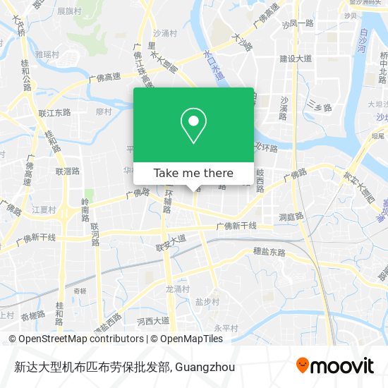 新达大型机布匹布劳保批发部 map