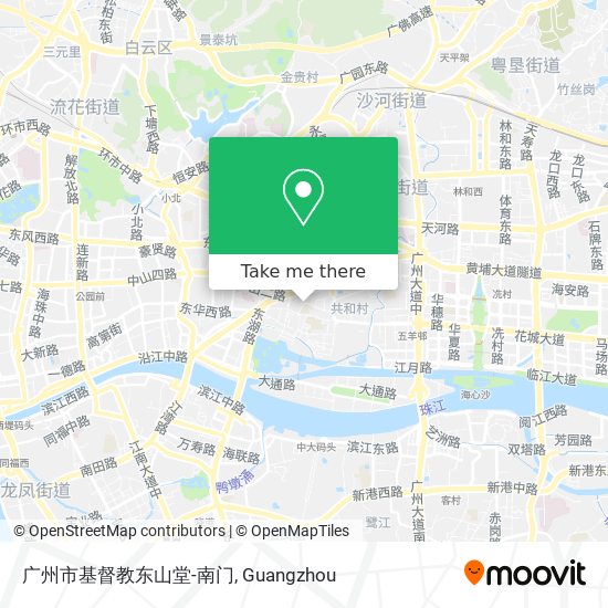 广州市基督教东山堂-南门 map