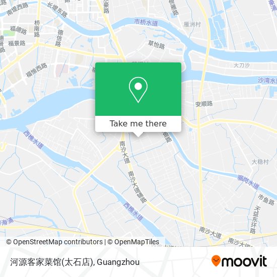 河源客家菜馆(太石店) map