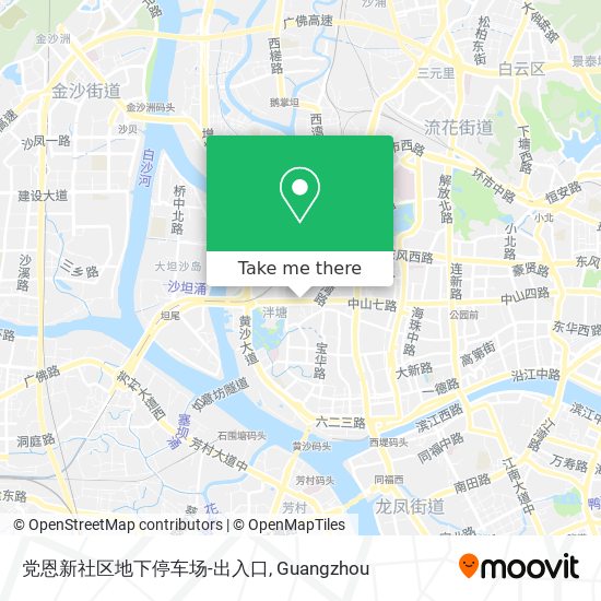 党恩新社区地下停车场-出入口 map