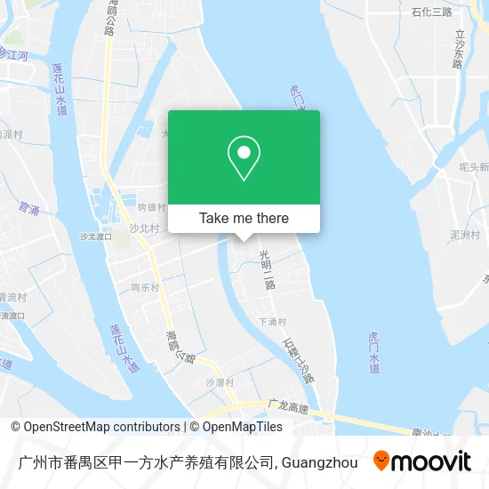 广州市番禺区甲一方水产养殖有限公司 map