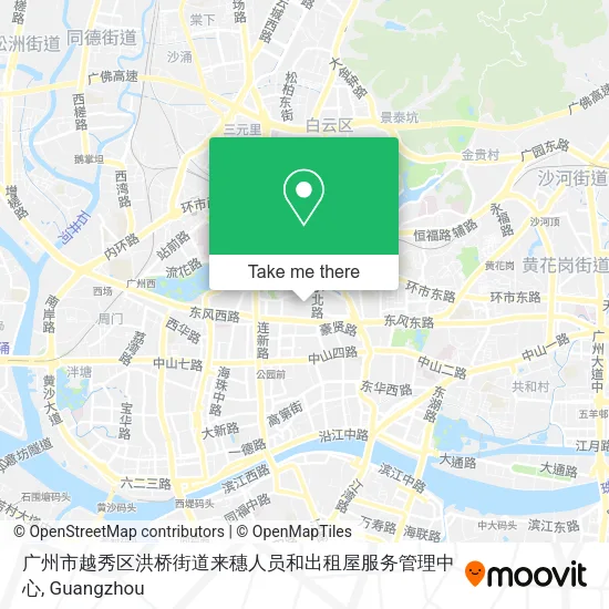 广州市越秀区洪桥街道来穗人员和出租屋服务管理中心 map