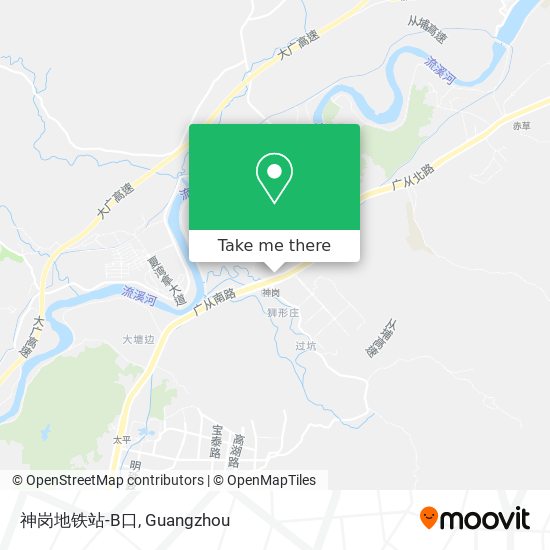神岗地铁站-B口 map