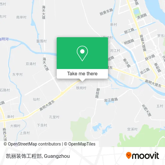 凯丽装饰工程部 map