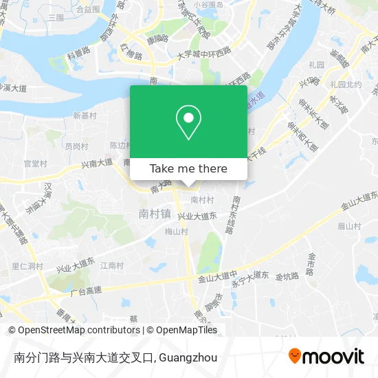 南分门路与兴南大道交叉口 map