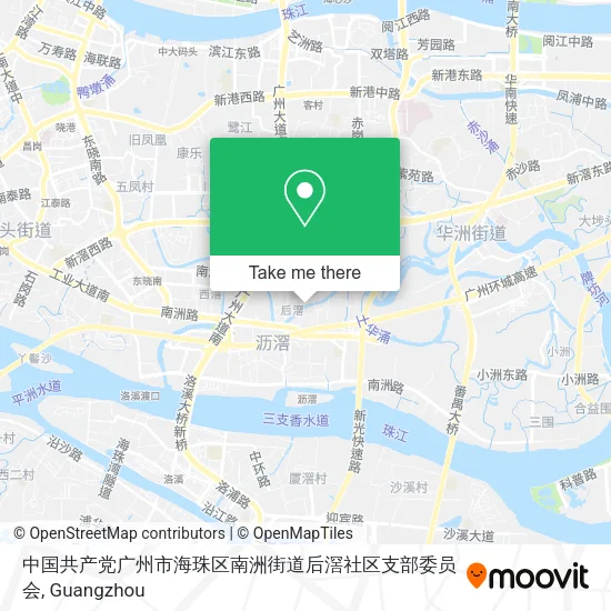 中国共产党广州市海珠区南洲街道后滘社区支部委员会 map