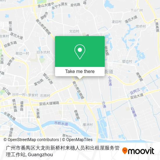 广州市番禺区大龙街新桥村来穗人员和出租屋服务管理工作站 map
