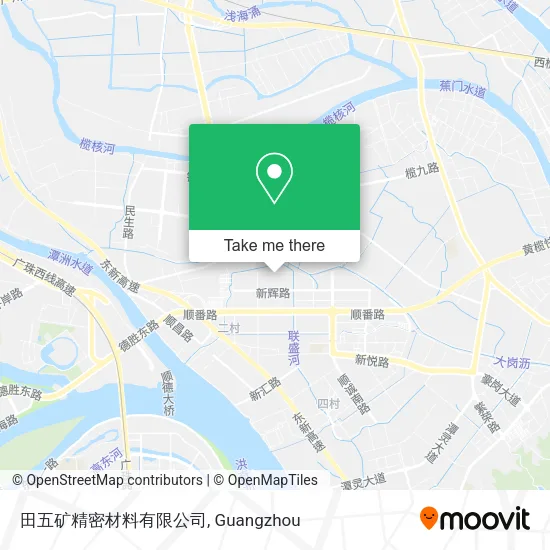 田五矿精密材料有限公司 map