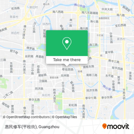 惠民修车(平桂街) map