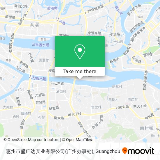 惠州市盛广达实业有限公司(广州办事处) map