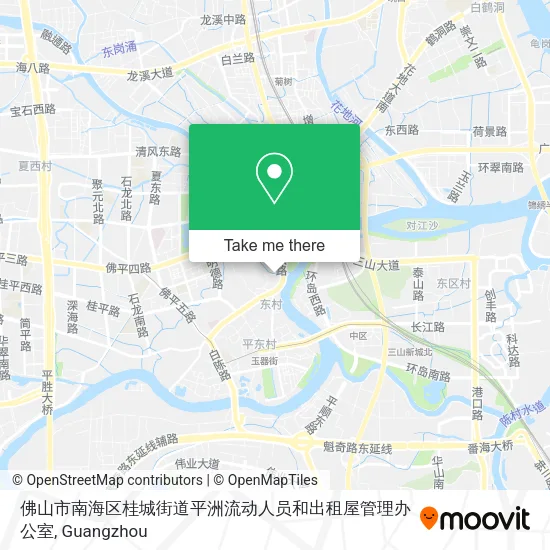 佛山市南海区桂城街道平洲流动人员和出租屋管理办公室 map